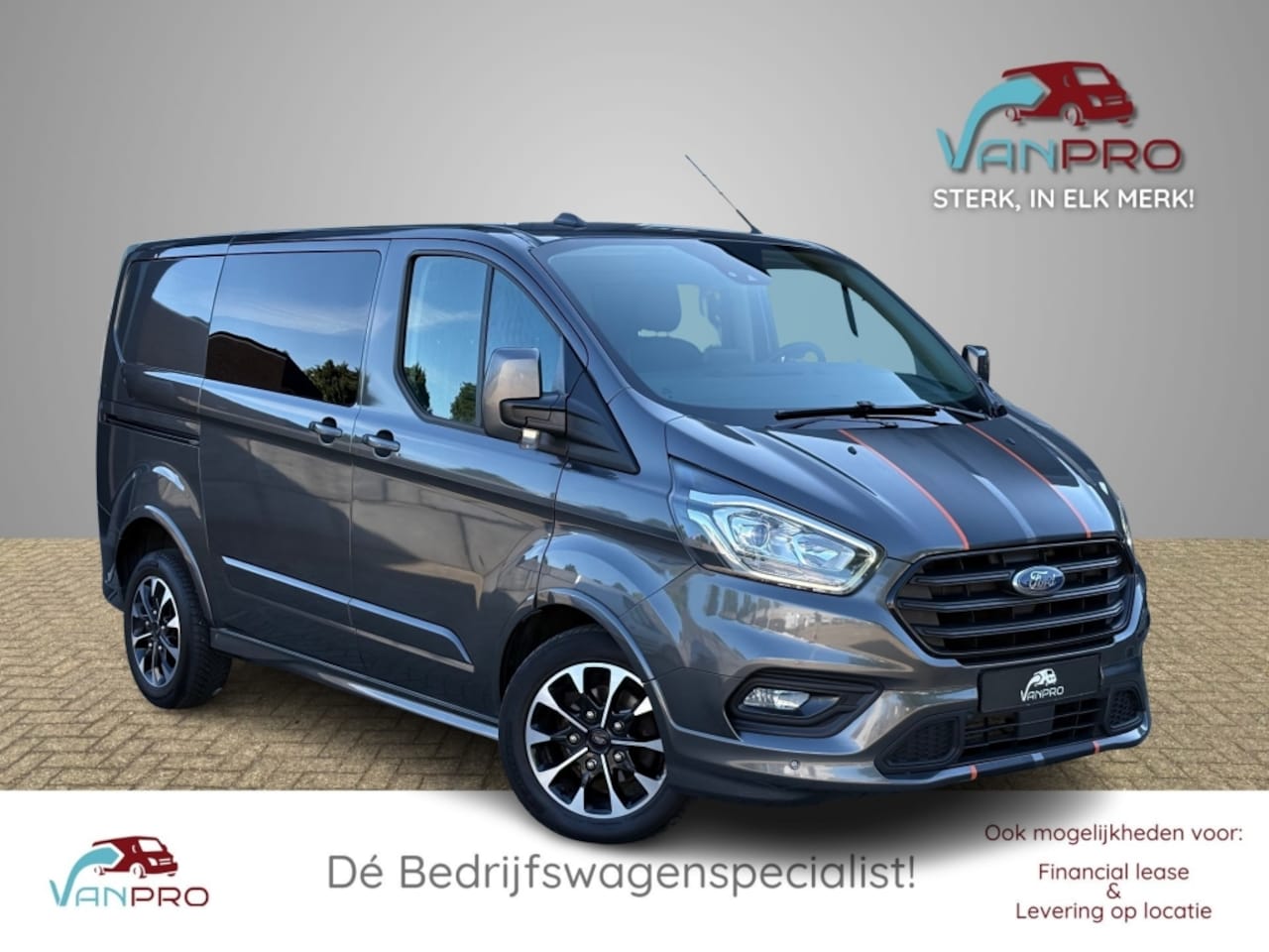 Ford Transit Custom - Sport Automaat 2.0 TDCI 185PK Dubbelcabine/ 2x schuifdeur / LED / Stoelverwarming / Navi / - AutoWereld.nl