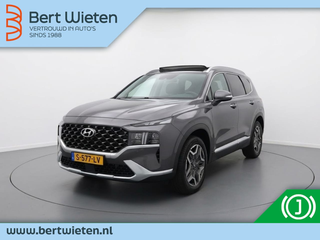Hyundai Santa Fe - 1.6 T-GDI HEV Premium Plus Sky 7p. | Geen import | 7 Persoons | - AutoWereld.nl