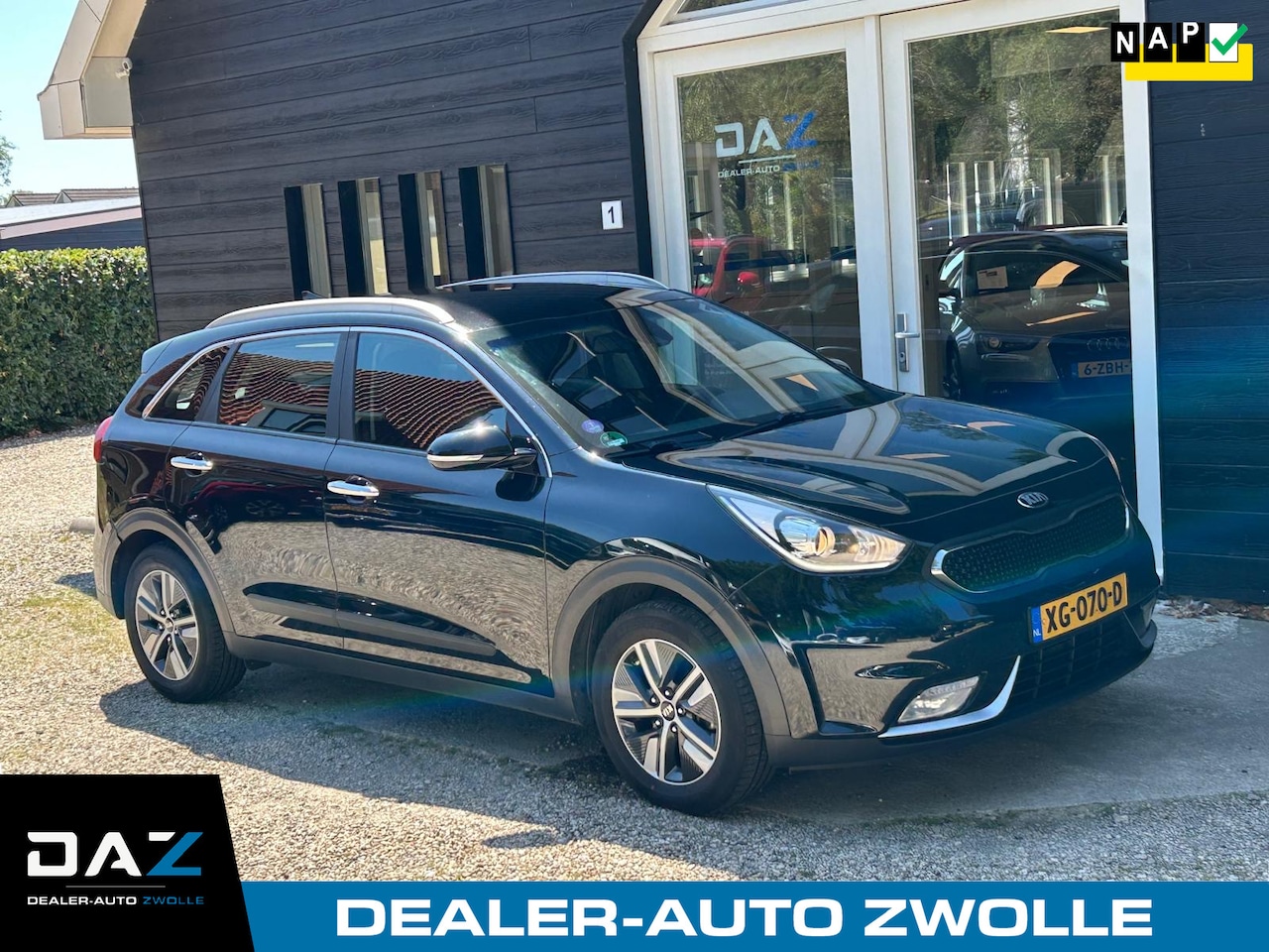 Kia Niro - 1.6 GDi Hybrid DynamicLine Aut/Ecc/Navi/Cruise/Lm - AutoWereld.nl