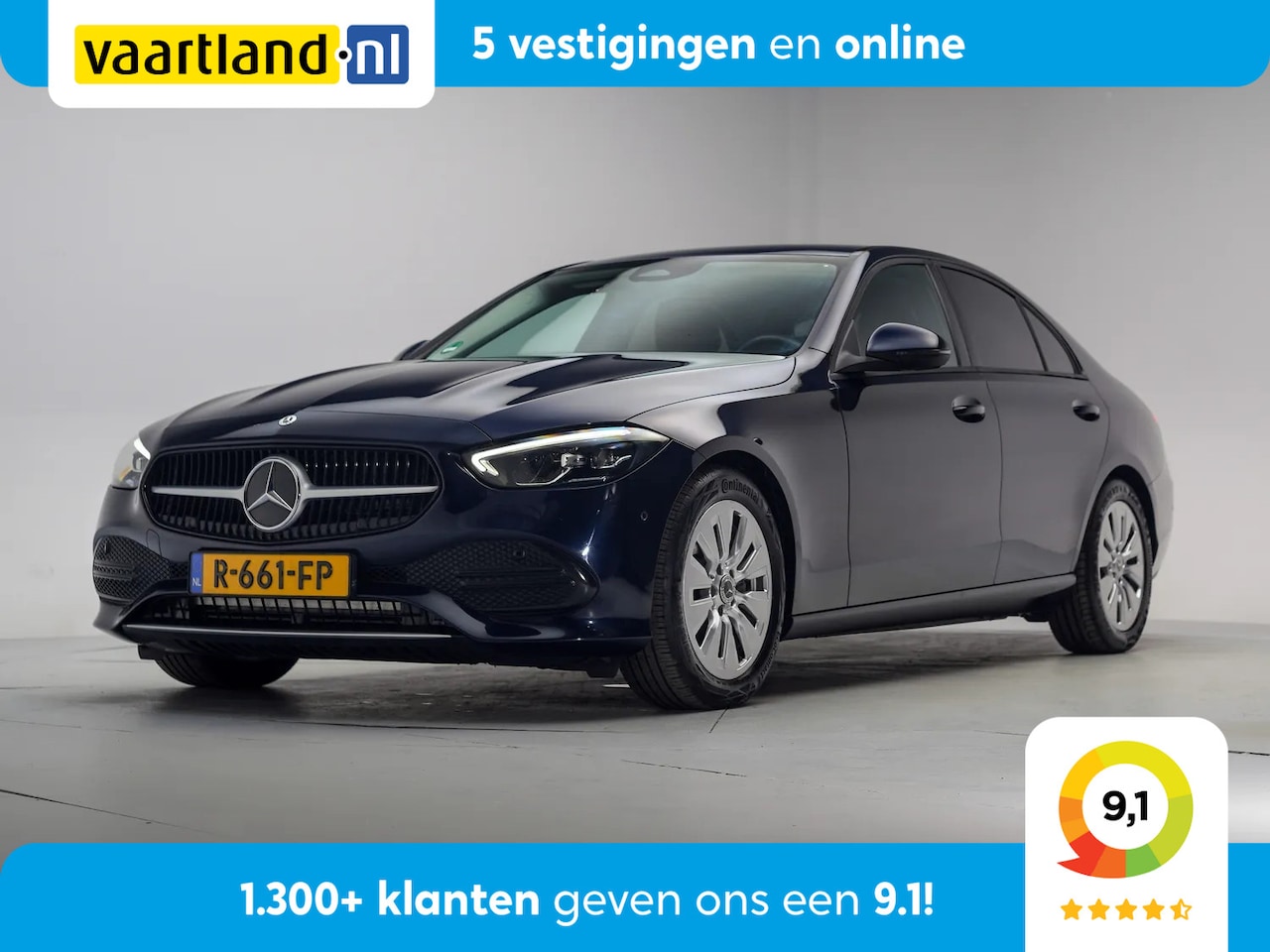 Mercedes-Benz C-klasse - 200 Business Line Aut. [ Adapt.cruise Camera Stoelverwarming ] - AutoWereld.nl
