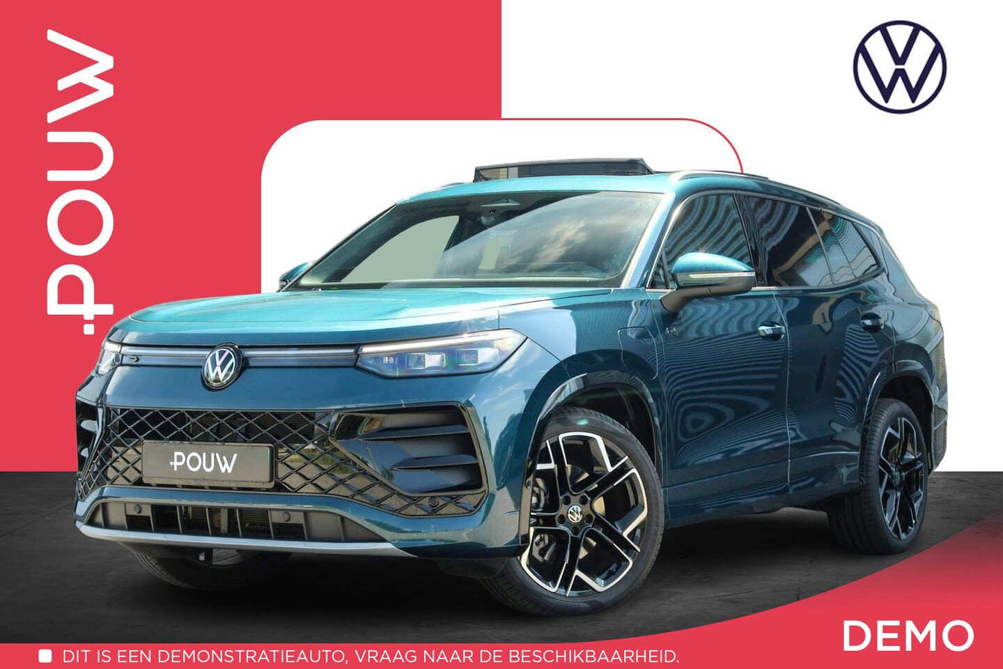 Volkswagen Tayron - 1.5 eHybrid 204pk R-Line Edition | Panoramadak | Trekhaak | Parkeer Assistent - AutoWereld.nl
