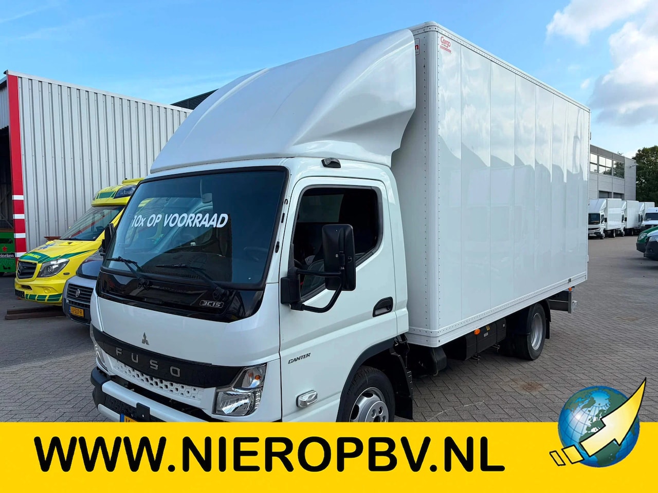 Fuso Canter - 3C15 Bakwagen Airco Trekhaak 3-Zits NIEUW BPM VRIJ 5X OP VOORRAAD N1-B-Rijbewijs - AutoWereld.nl