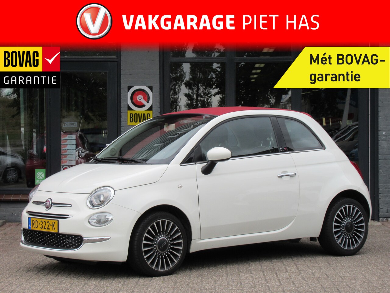 Fiat 500 C - 0.9 TwinAir Turbo Lounge | Airco | Navigatie | Parkeersensoren | Incl. BOVAG Garantie | B - AutoWereld.nl