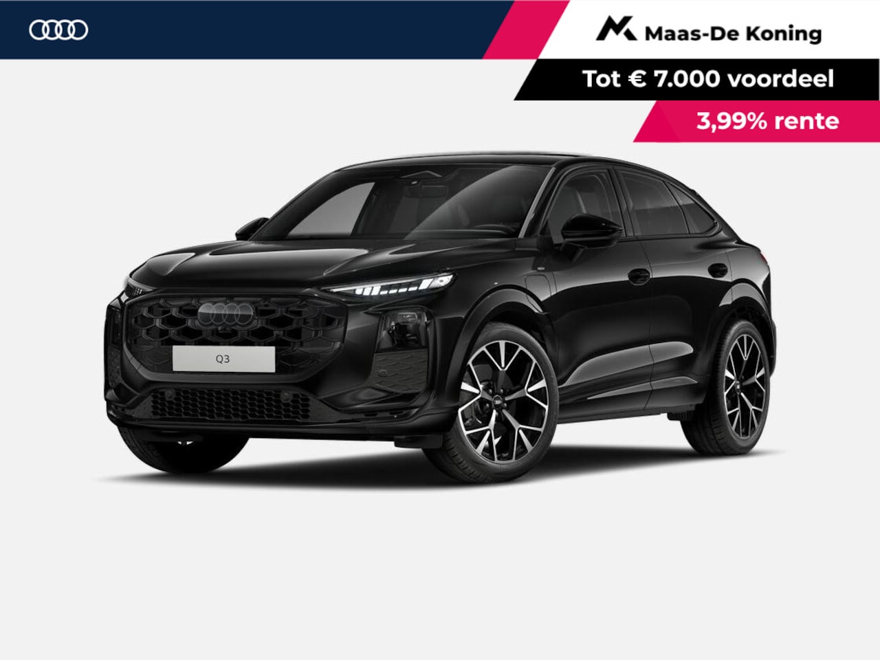 Audi Q3 Sportback - 1.5 200kW e-hybrid S edition 272 PK · Glazen panoramadak · Tech plus · Trekhaak elek. wegk - AutoWereld.nl