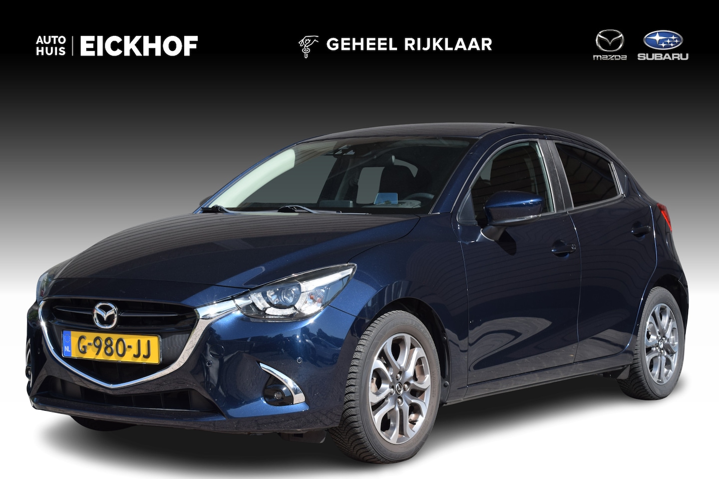 Mazda 2 - 1.5 Skyactiv-G GT-M - Black Suede/Leather pack - Dealer onderhouden - All season banden - AutoWereld.nl