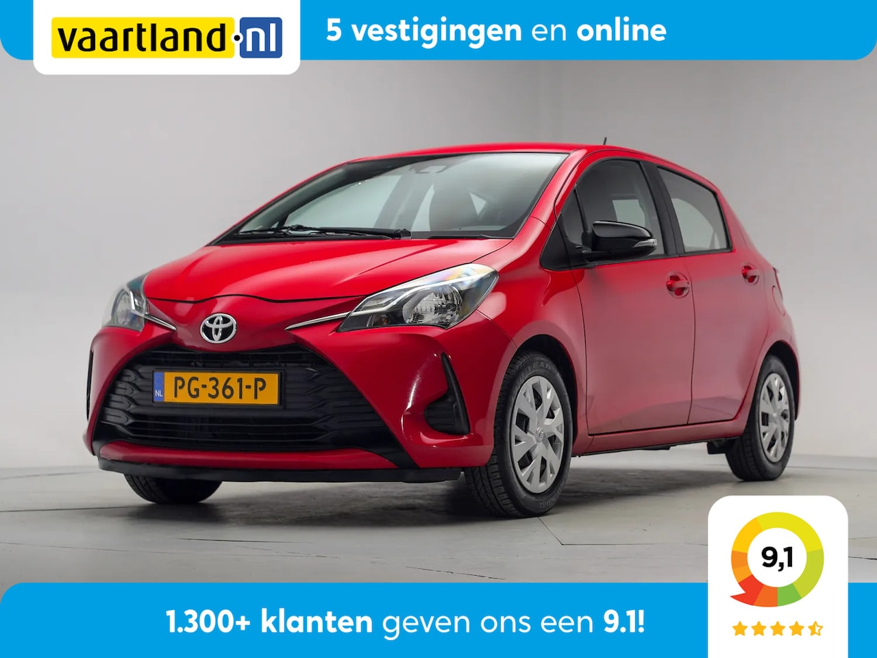 Toyota Yaris - 1.0 VVT-i Comfort 1e Eigenaar [ Airco Camera Apple/AndroidTrekhaak ] - AutoWereld.nl