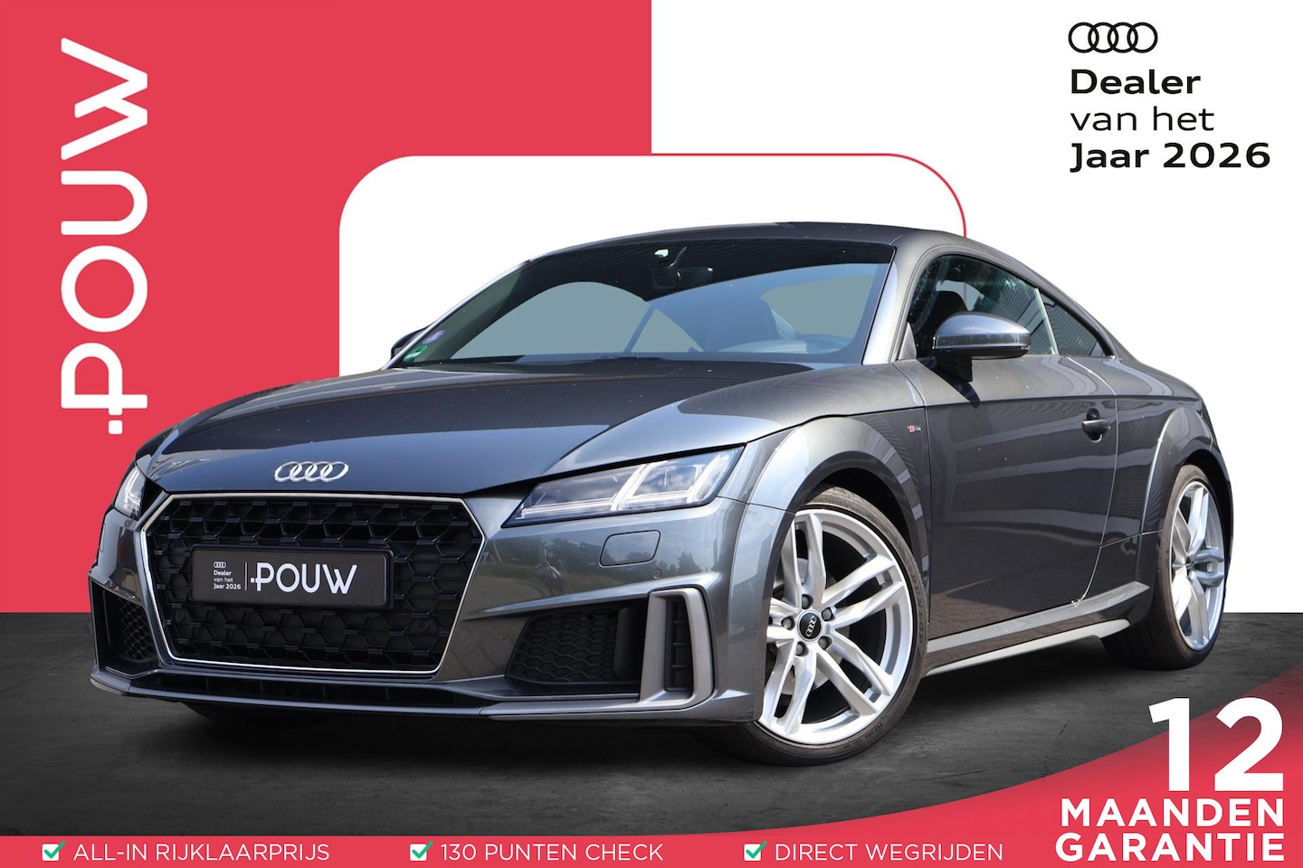 Audi TT - 40 TFSI 197pk S-tronic S Line | Matrix LED | Stoelverwarming | Sportonderstel | Navigatie - AutoWereld.nl