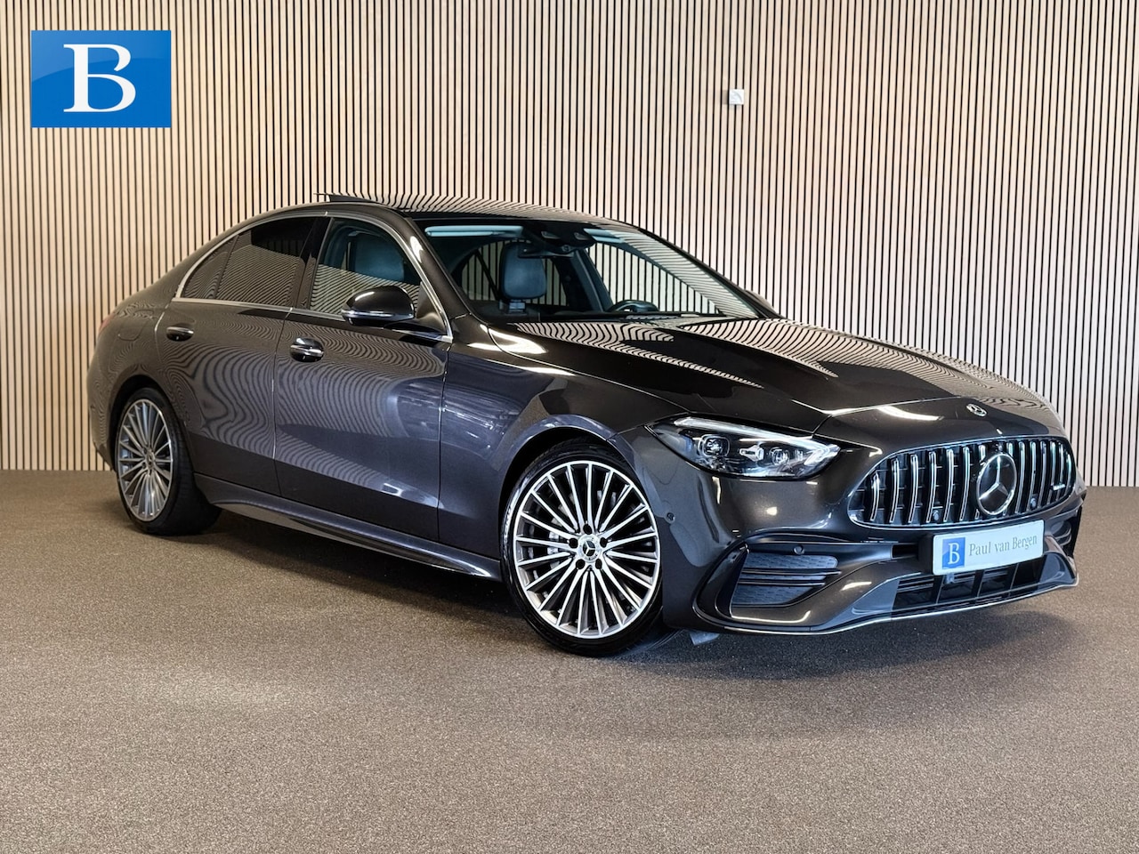 Mercedes-Benz C-klasse - 220D AMG STYLING-PANORAMA-MEMORY-BURMESTER-ACC-TREKHAAK-ZEER COMPLEET - AutoWereld.nl