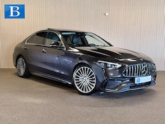 Mercedes-Benz C-klasse - 220D AMG STYLING-PANORAMA-MEMORY-BURMESTER-ACC-TREKHAAK-ZEER COMPLEET
