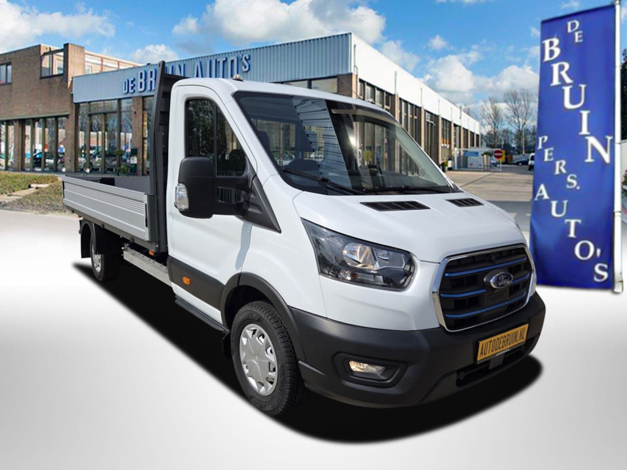 Ford E-Transit - 350 L3 Trend Pic-up Airco Achteruitrijcamera Navigatie - AutoWereld.nl