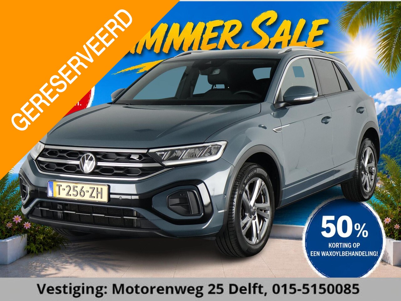 Volkswagen T-Roc - 1.5 TSI R-Line GARANTIE TOT 09/2033! . STOEL VERWARMING . PARKEERSENSOREN V & A . ADAPTIEV - AutoWereld.nl