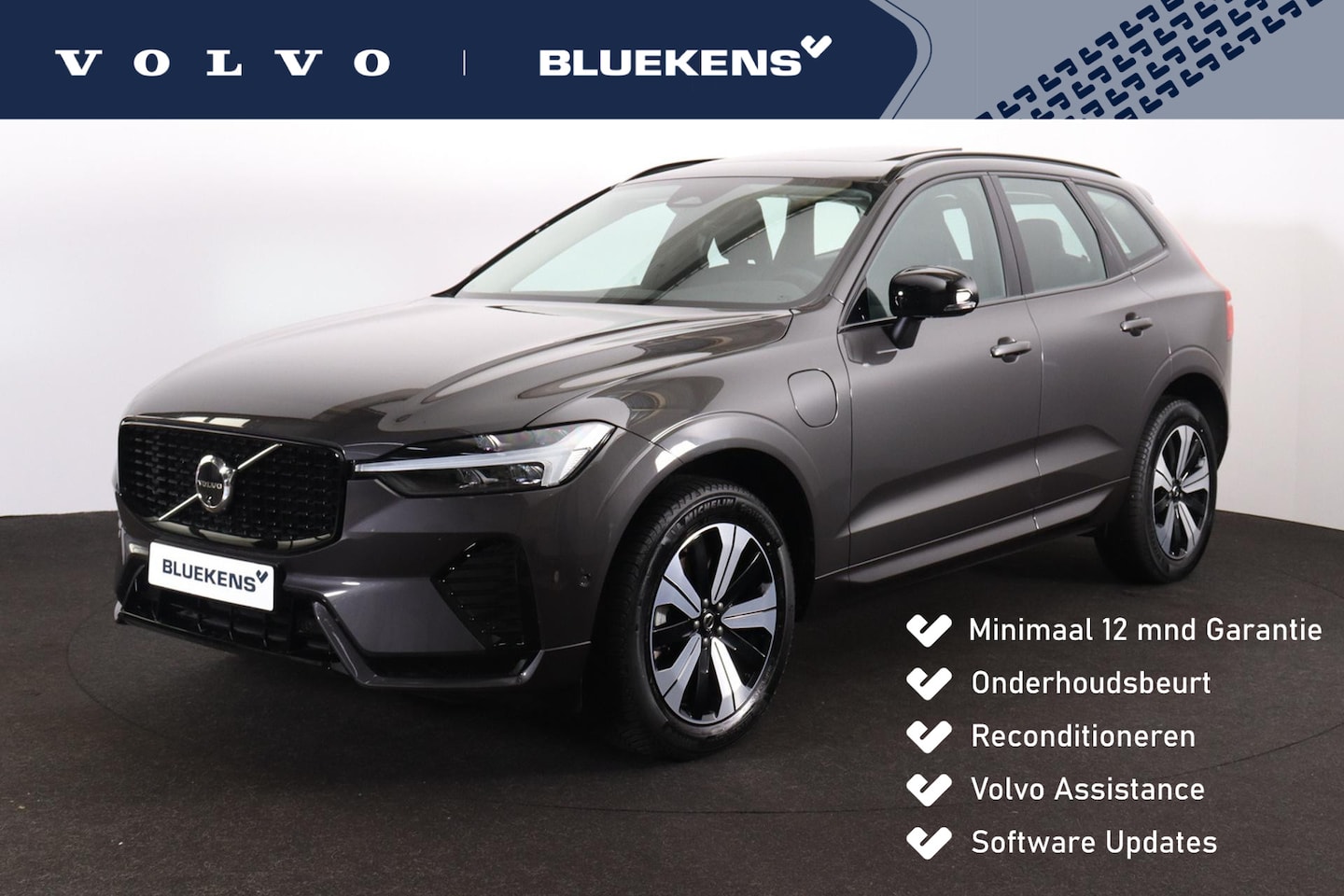 Volvo XC60 - T6 Recharge AWD Plus Dark - Panorama/schuifdak - IntelliSafe Assist & Surround - 360º Came - AutoWereld.nl