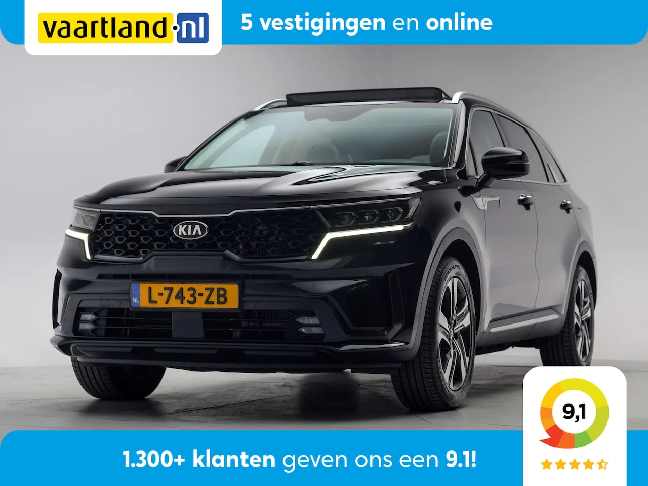 Kia Sorento - 1.6 T-GDI Plug-in 4WD 7-P Dynamicline Aut. [ Panoramadak Camera Stoelverwarming ] - AutoWereld.nl
