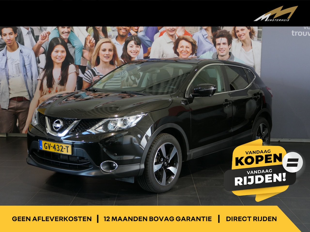 Nissan Qashqai - 1.2 N-Connecta - Trekhaak - Rondom camera - Bluetooth - Navi - AutoWereld.nl