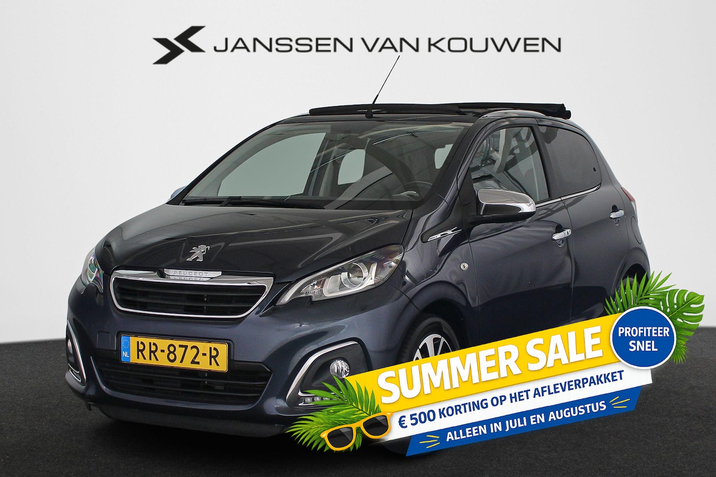 Peugeot 108 - 1.0 e-VTi Allure TOP! Leder Stoelverwarming Achteruitrijcamera Cabrio - AutoWereld.nl