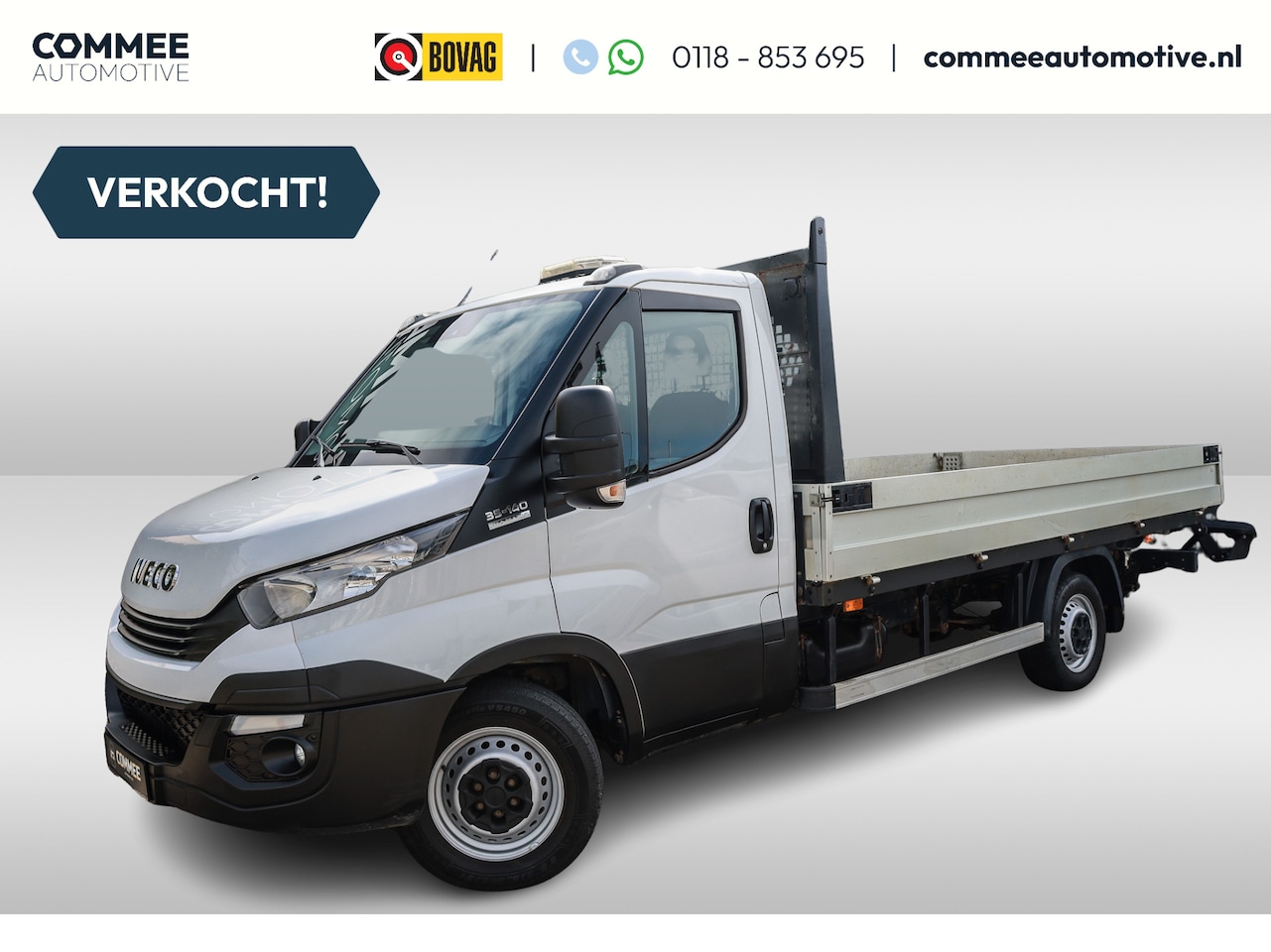 Iveco Daily - 35S14 2.3 375 A8 Aut Open laadbak 410cm I Trekhaak I Standkachel - AutoWereld.nl