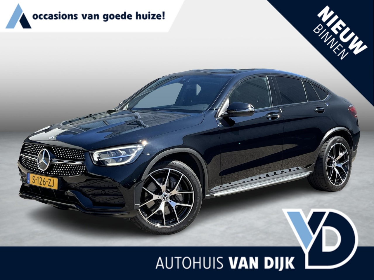 Mercedes-Benz GLC-klasse Coupé - 300 4MATIC Premium Plus | Navi/Pano.Dak/Cruise/Clima/Sfeerverl./Elektr. Wegklapbare trekha - AutoWereld.nl