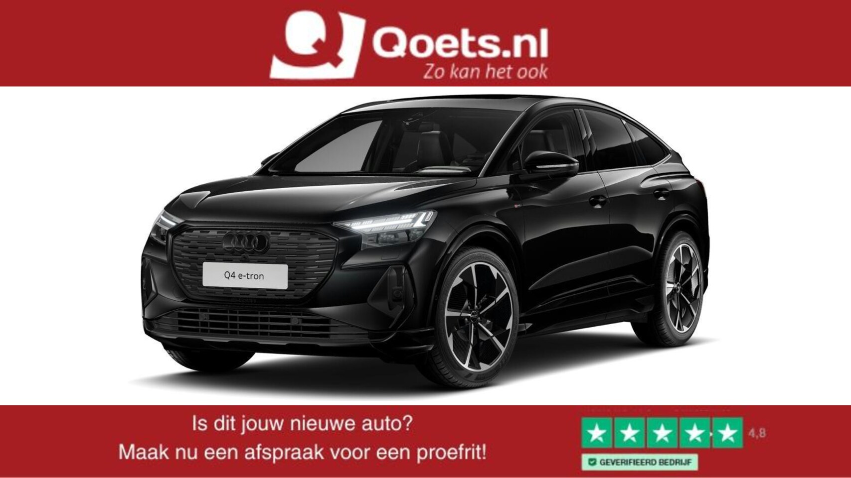 Audi Q4 Sportback e-tron - 40 S edition 77 kWh Trekhaak - Panoramdak - Adaptieve Cruise Control - Comfortpakket - Ass - AutoWereld.nl
