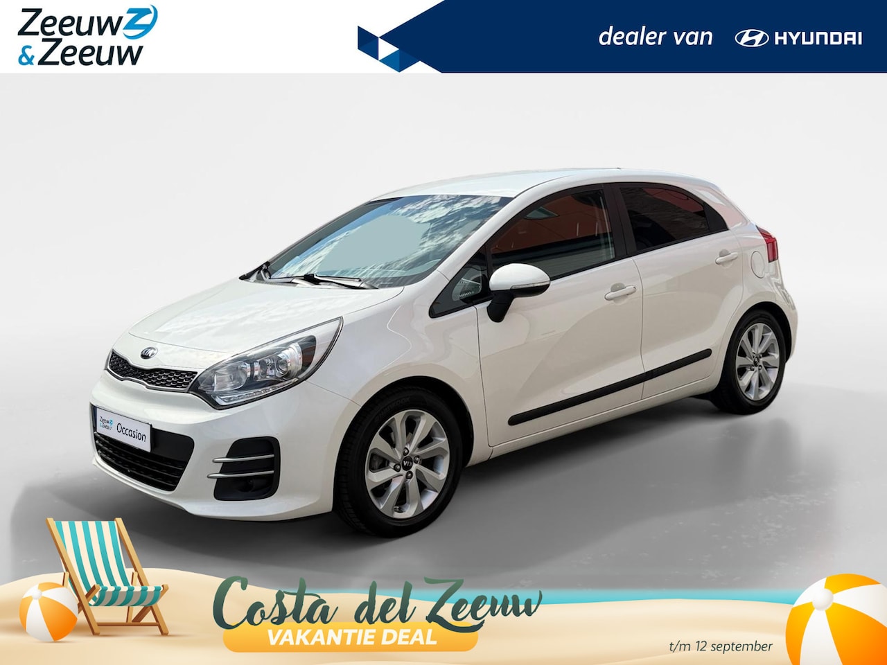 Kia Rio - 1.2 CVVT ExecutiveLine Navigatie| Stoel verwarming| Camera| Lichtmetalen velgen| donker ge - AutoWereld.nl