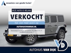 Jeep Wrangler Unlimited - 4xe 380 Sahara | NL-auto/Elektr.Vouwdak/Leder/Adapt.Cruise/Keyless