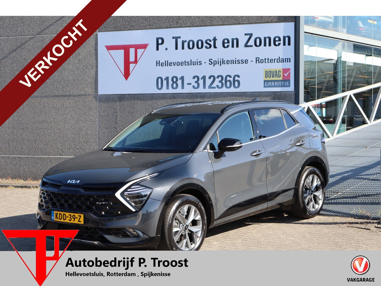 Kia Sportage - 1.6 T-GDi Hybrid GT-Line Stoelverwarming voor+achter/Stuurverwarming/Achteruitrijcamera/Ap - AutoWereld.nl