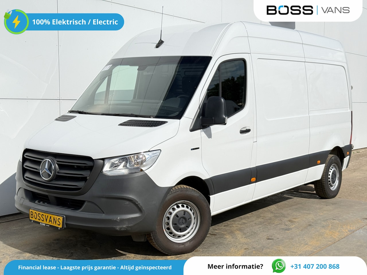 Mercedes-Benz eSprinter - eSprinter 312 55kWh L2H2 Elektrisch 145km WLTP 92,5% (SOH) 80kw Snelladen Climate Control - AutoWereld.nl