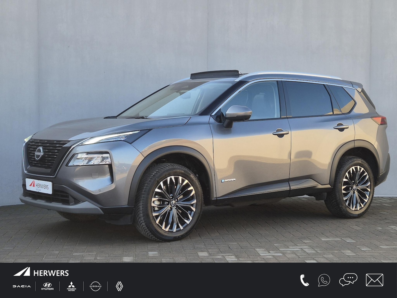 Nissan X-Trail - 1.5 e-Power Tekna Automaat / Schuifdak / Fabrieksgarantie tot 04-2028<100.000 / All season - AutoWereld.nl