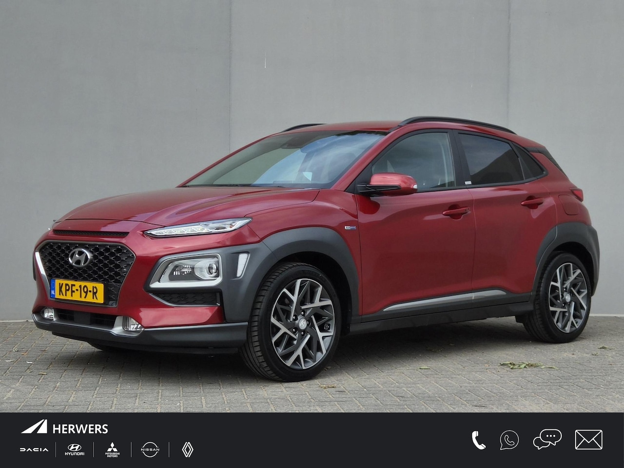 Hyundai Kona - 1.6 GDI HEV Premium / Dealer onderhouden / Head Up Display  / Adaptief cruise control / Ac - AutoWereld.nl