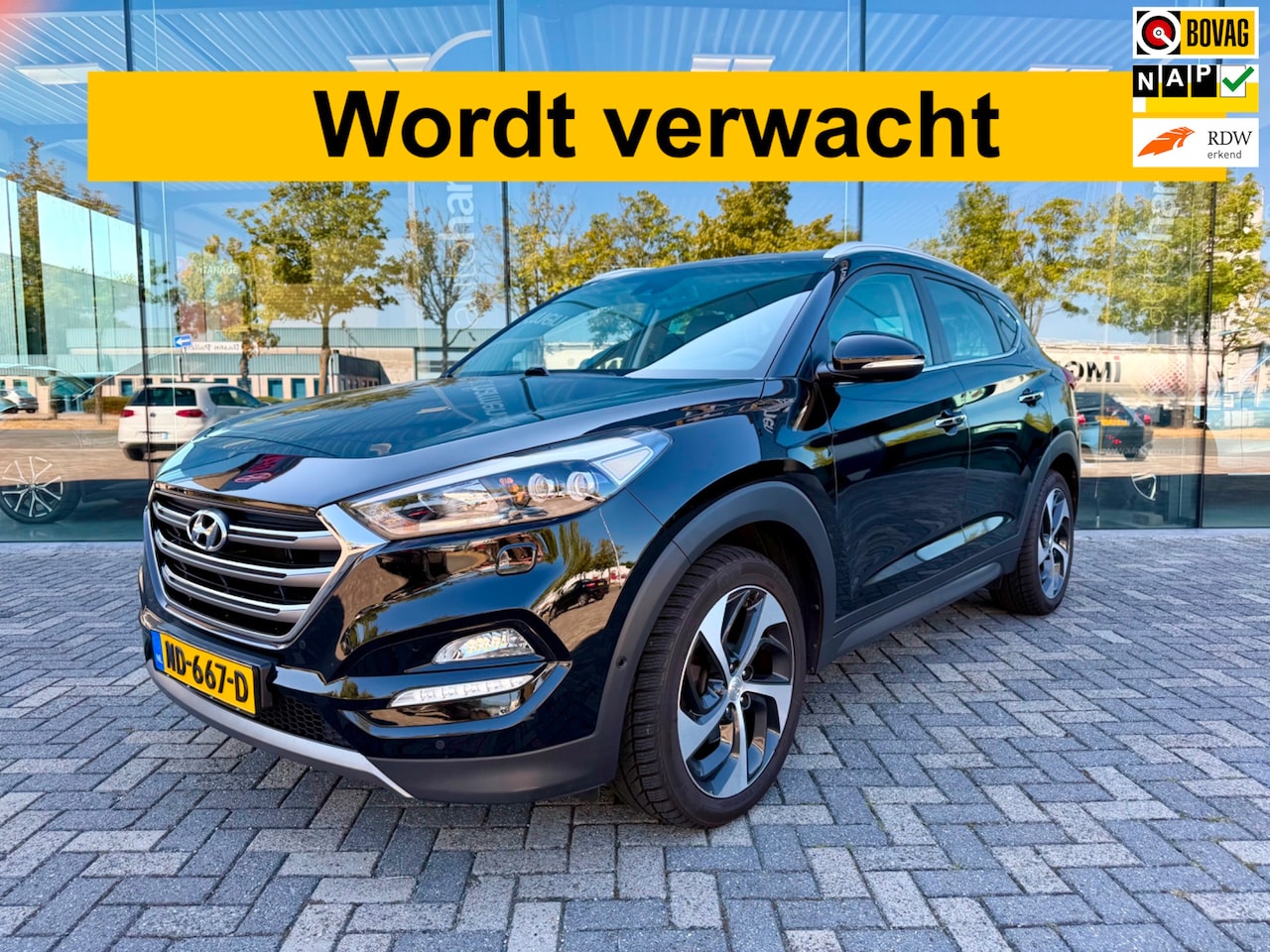 Hyundai Tucson - 1.6 T-GDi automaat Premium 4WD, NAP, Trekhaak - AutoWereld.nl
