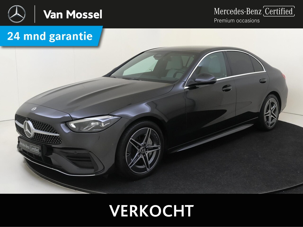 Mercedes-Benz C-klasse - 300 AMG Line Memory Seats / Parkeercamera / Sfeerverlichting / 18'' / Privacy Glass / - AutoWereld.nl