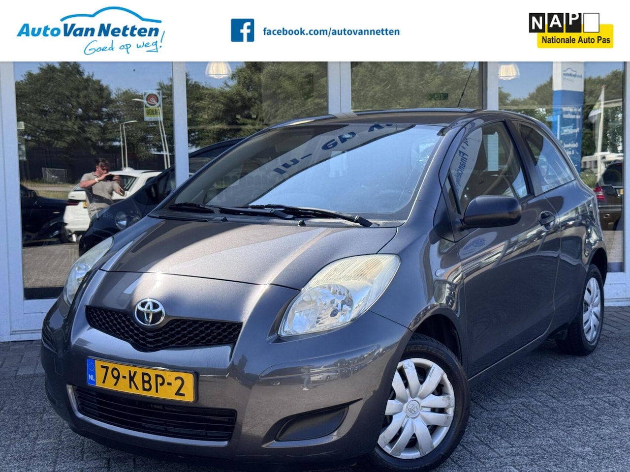 Toyota Yaris - 1.0 VVT-i 1.0 VVTi 70pk,Cool,Airco,Trekhaak,Elek pakket,cpv, - AutoWereld.nl