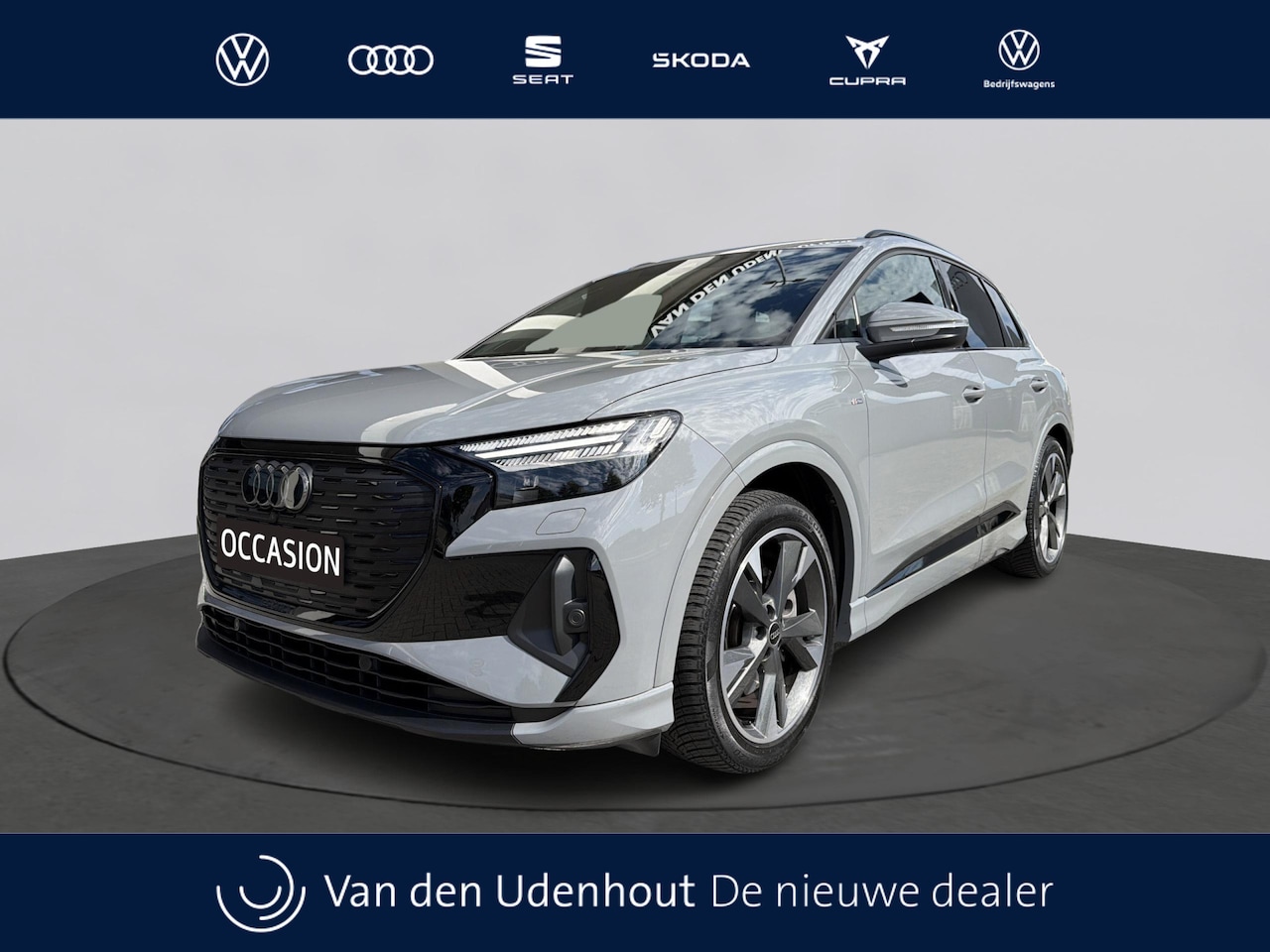 Audi Q4 e-tron - 40 Launch edition S Competition 77 kWh / Trekhaak / Stoelverwarming / Camera - AutoWereld.nl