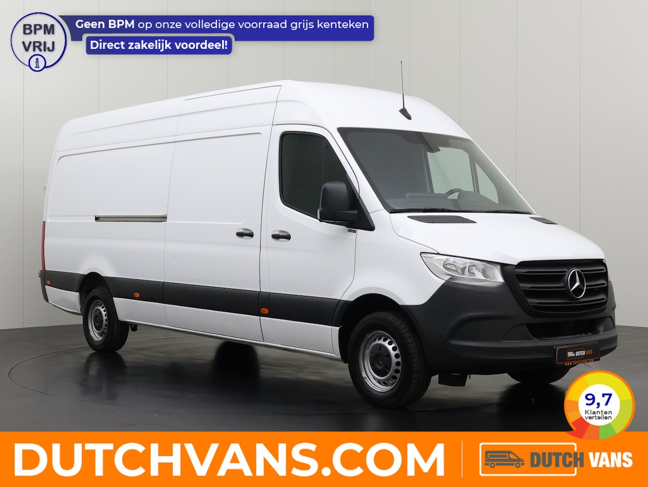 Mercedes-Benz Sprinter - 317CDI L3H2 Maxi | Navigatie | Camera | Multimedia | Airco | Cruise | 3-Zits | Betimmering - AutoWereld.nl