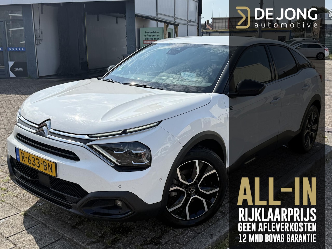 Citroën Ë-C4 - Shine 50 kWh ALL-INRIJKLAARPRIJS/Navi/Camera/Keyless/Apple Carplay/350km Actieradius - AutoWereld.nl