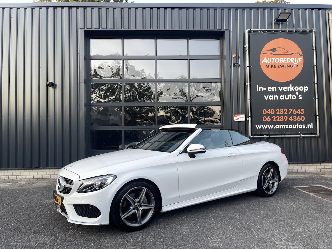 Mercedes-Benz C-klasse Cabrio - 180 AUT. AMG-PAKKET|NEKVERWARMING|NAVIGATIE|STOELVERWARMING|LED KOPLAMPEN - AutoWereld.nl