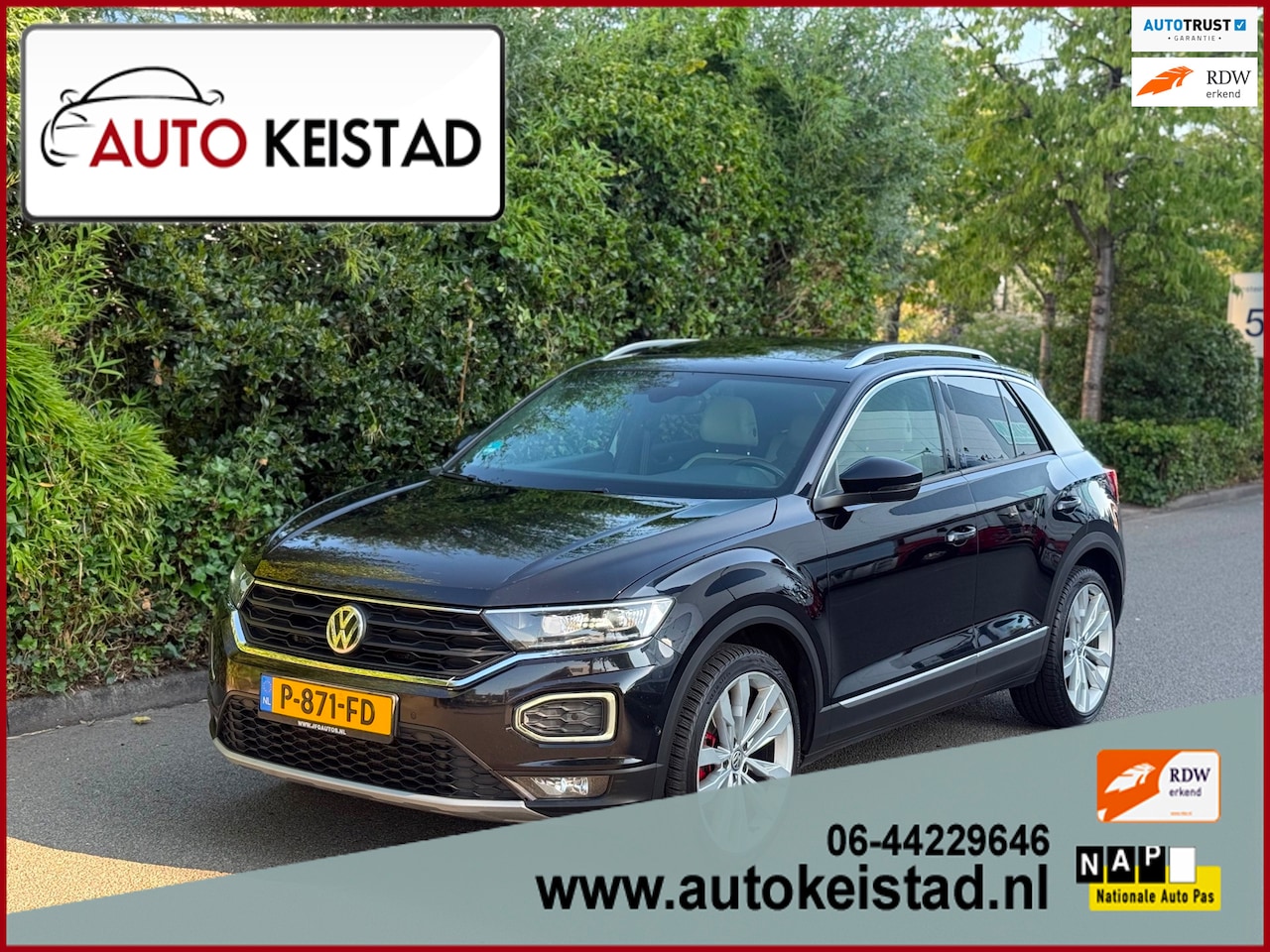 Volkswagen T-Roc - 2.0 TSI 4MOTION LEDER/NAVI/PANORAMA/LED! SUPER STAAT! - AutoWereld.nl