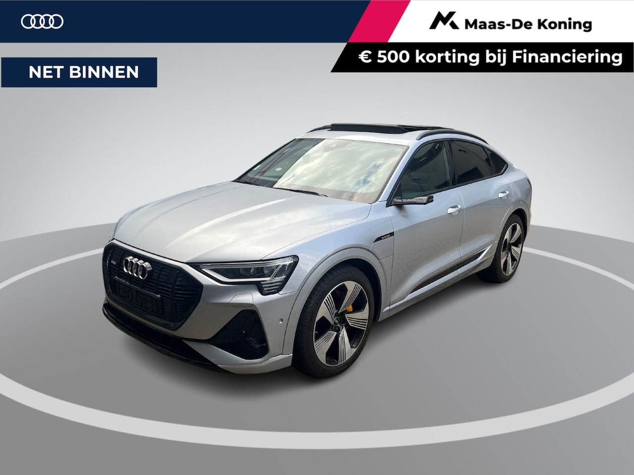 Audi e-tron Sportback - 50 Quattro 313pk S Edition 71 kWh · Panoramadak · 360 Camera · Luchtvering · Virtual Mirro - AutoWereld.nl