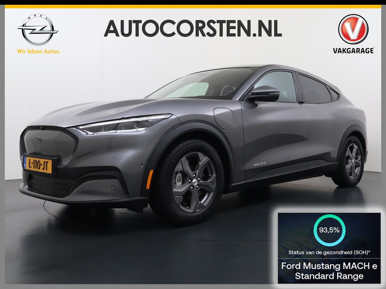 Ford Mustang Mach-E - RWD 75kWh Panoramadak 360°Camera Adap.Cruise B&O®-Hifi Leder+Memory SOH 93% Stoel+Stuurver - AutoWereld.nl