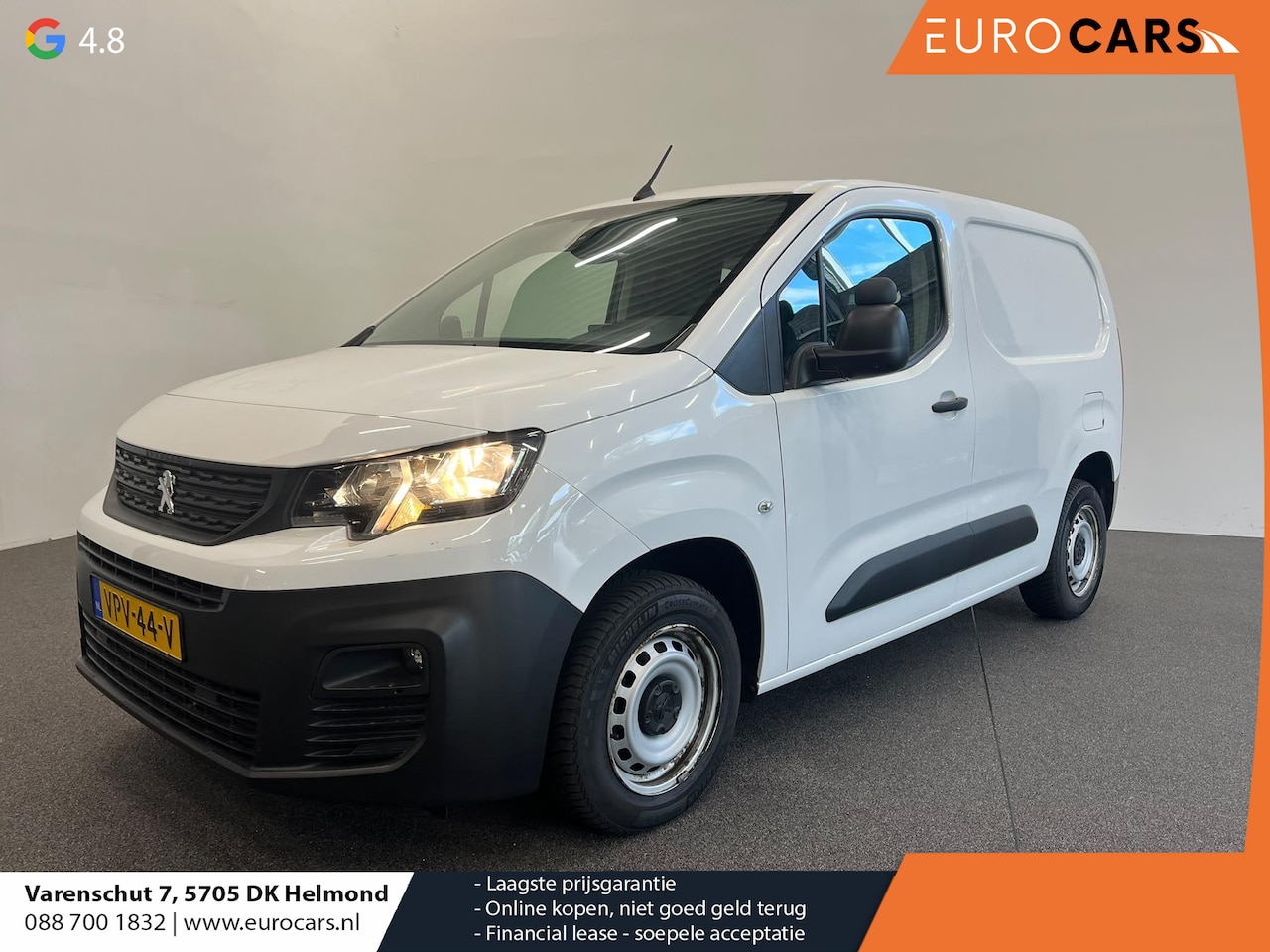 Peugeot Partner - 1.5 BlueHDI 100pk Premium Airco Navi Carplay Cruise Control PDC Achter - AutoWereld.nl