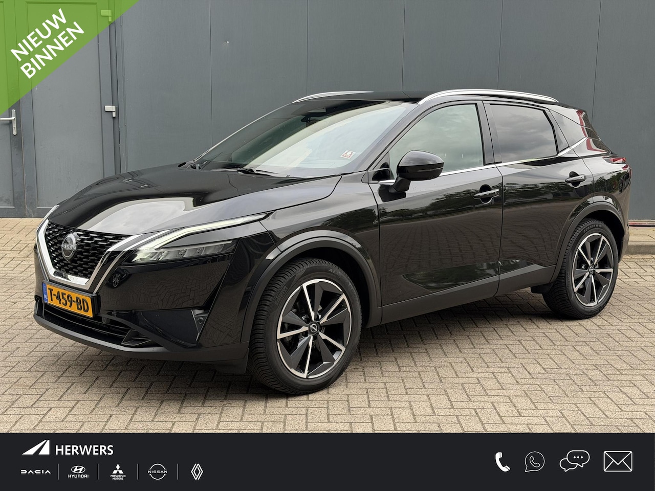 Nissan Qashqai - 1.3 MHEV Tekna / Trekhaak / Panoramadak / HUD / Elektr Bestuurders Stoel / Elektr. Achterk - AutoWereld.nl