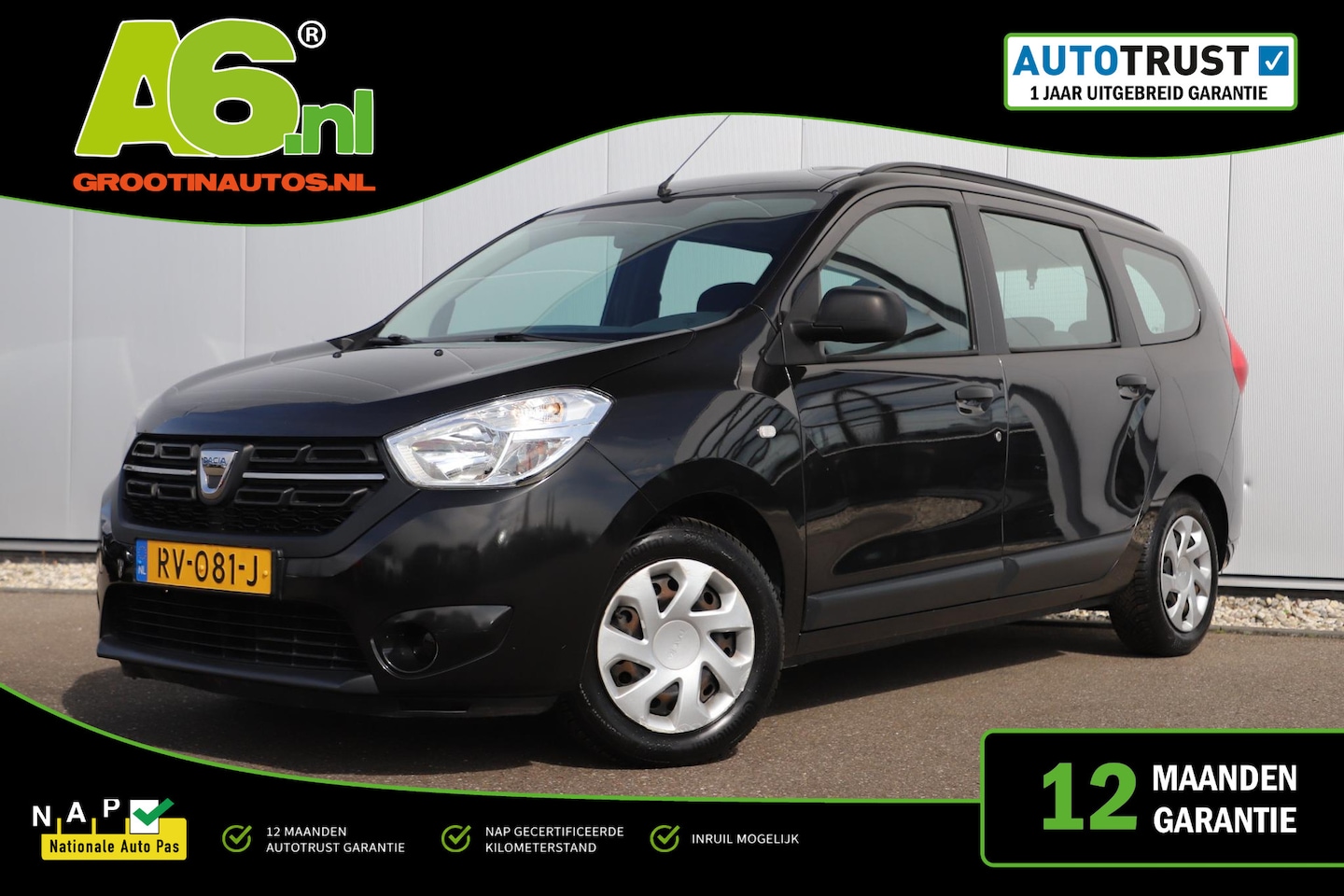 Dacia Lodgy - 1.2 TCe Ambiance 7p. Airco Radio Bluetooth Elektrische Ramen 7 Persoons - AutoWereld.nl