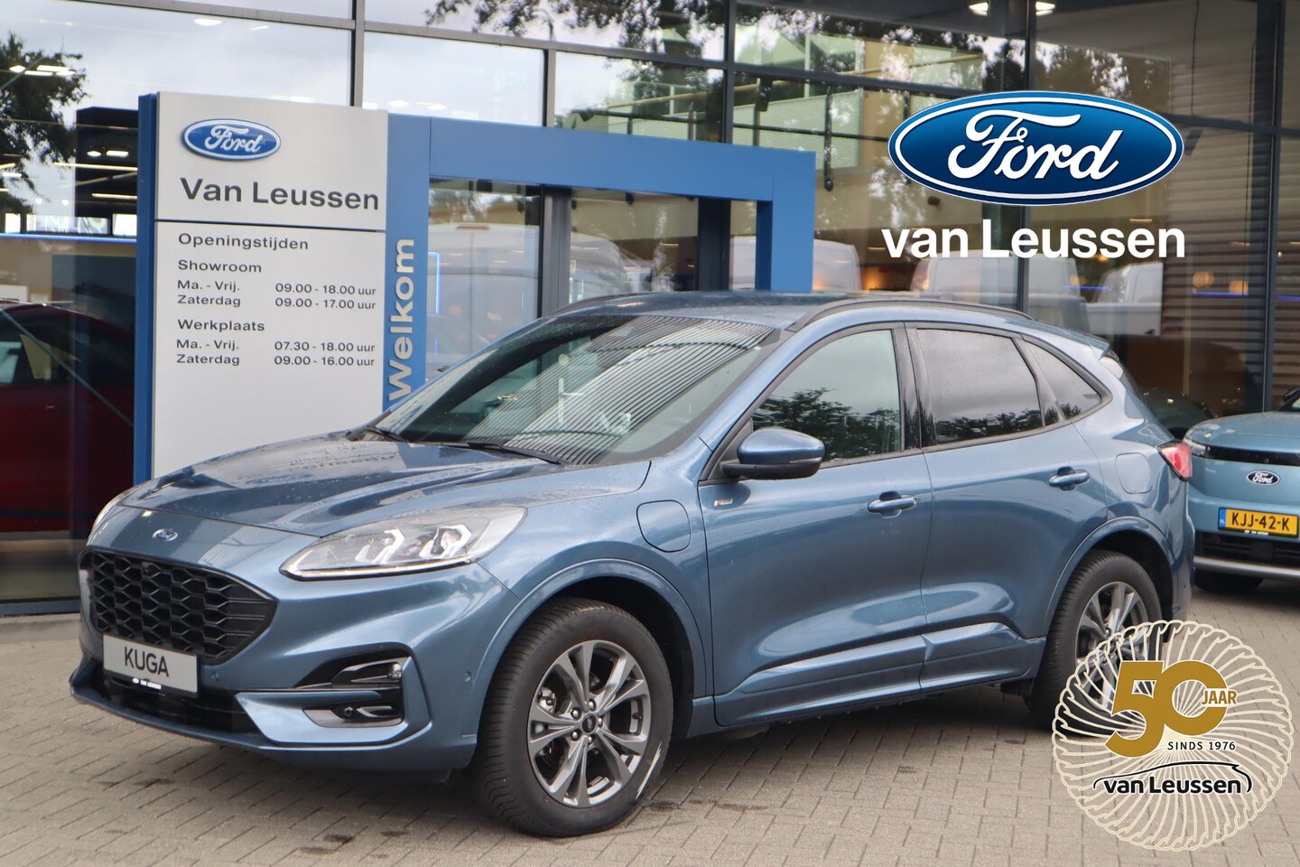 Ford Kuga - 2.5 PHEV ST-LINE WINTERPACK HEAD-UP BLIND-SPOT AD-CRUISE EL-ACHTERKLEP APPLE/ANDROID NAVI - AutoWereld.nl