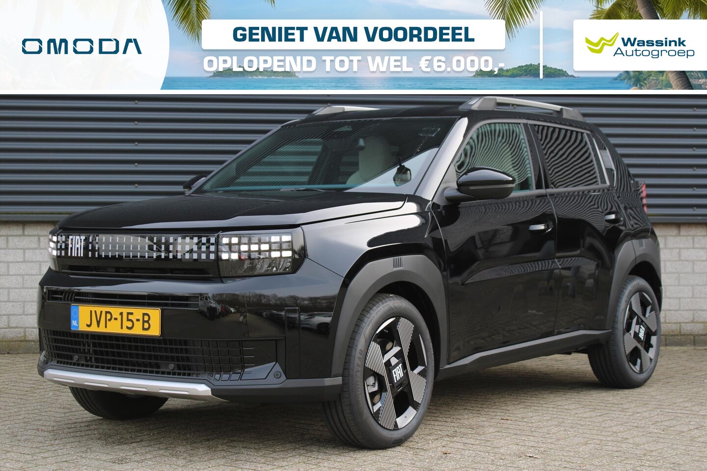 Fiat Grande Panda - 1.2 Hybrid 100pk eDCT6 La Prima | Stoel- en stuurverwarming | Apple Carplay/Android Auto| - AutoWereld.nl