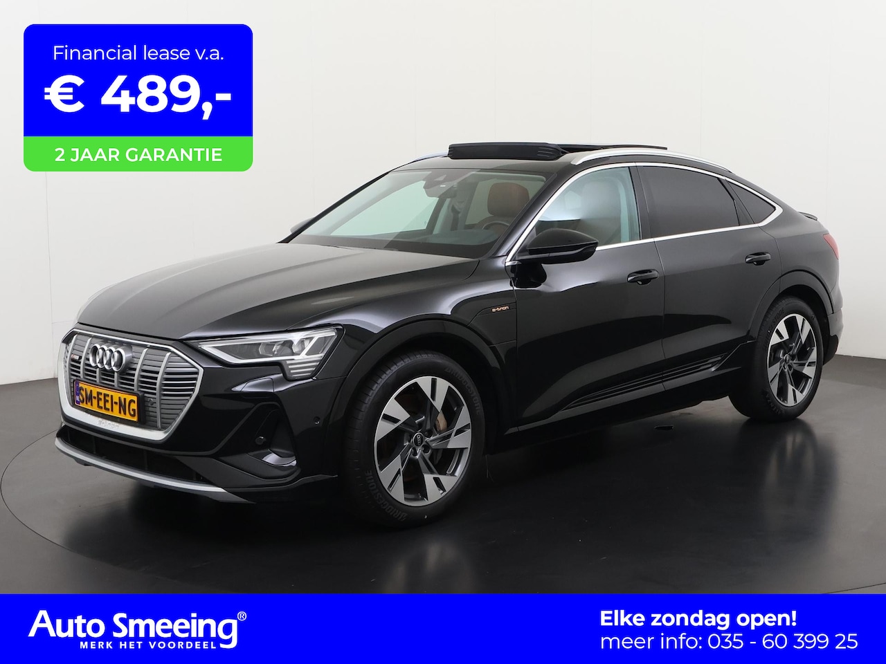 Audi e-tron Sportback - 55 quattro S-Line 95 kWh | SOH 98% | Panoramadak | Leder | Head Up | Trekhaak | Zondag Ope - AutoWereld.nl