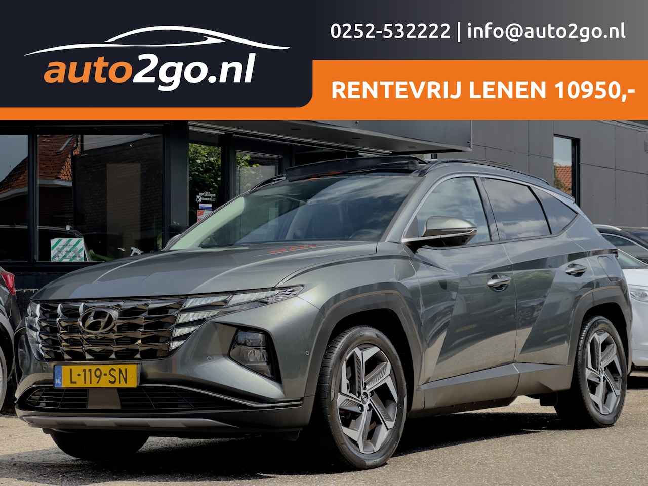 Hyundai Tucson - 1.6 T-GDI 4WD PHEV AUT6 PREMIUM-SKY LEDER PANODAK NAVI 360.CAMERA PARKASSIST 19INCH.LMV PD - AutoWereld.nl