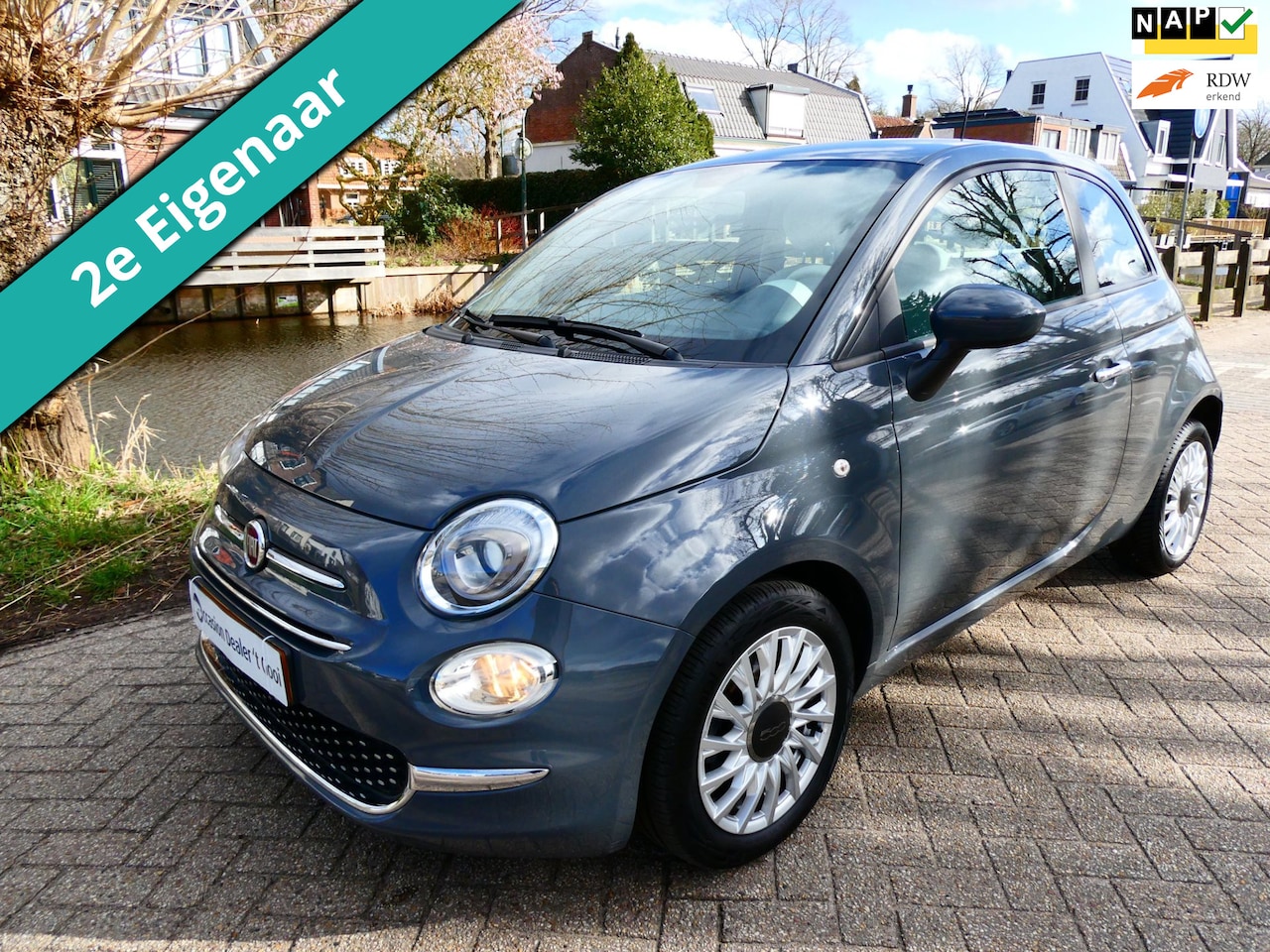Fiat 500 - 1.0 Hybrid Lounge 2e eig. 83.000km Airco Carplay Cruise Zuinig - AutoWereld.nl