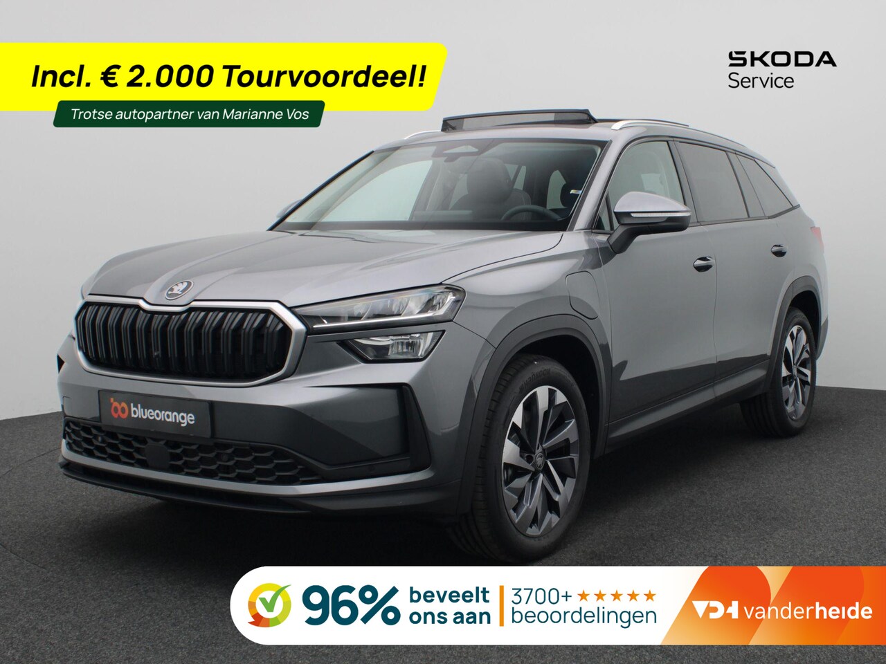 Skoda Kodiaq - 1.5 TSI PHEV Business Edition Plus 204PK DSG Pano-Schuifdak, Trekhaak, 19" LM Velgen, Stoe - AutoWereld.nl