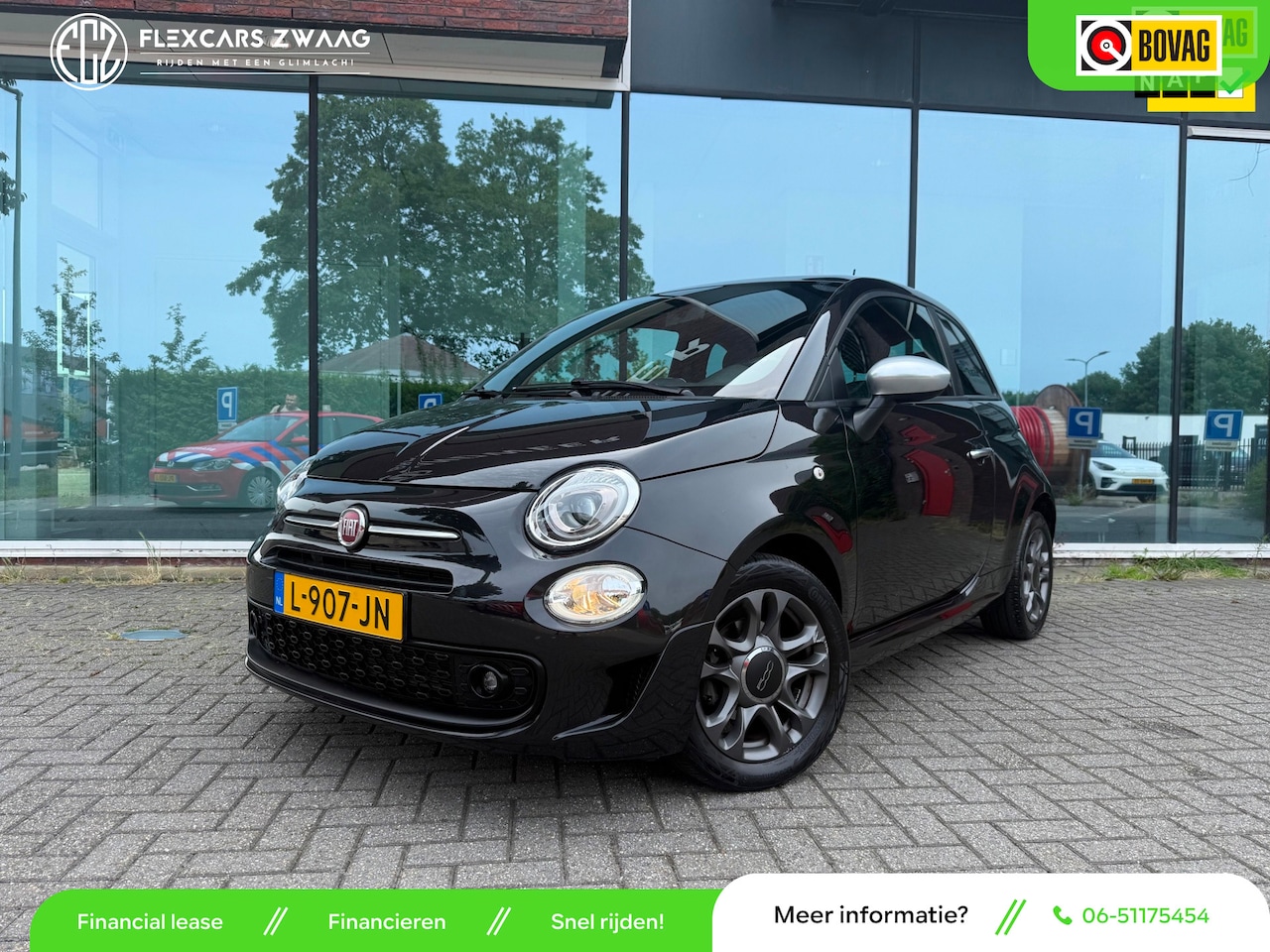 Fiat 500 - 1.0 Hybrid Rockstar - Media Apple/Android - Panodak - Parkeerhulp - Org.NL - AutoWereld.nl