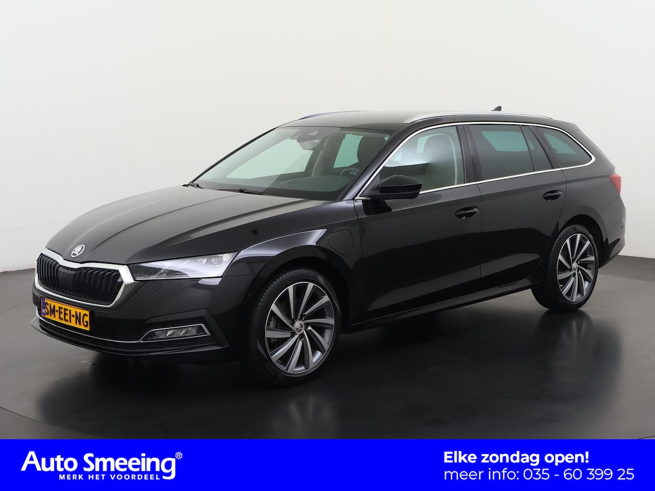 Skoda Octavia Combi - 1.4 TSI iV PHEV Style | Leder | Trekhaak | Head Up | Stuurverwarming | Zondag Open! - AutoWereld.nl