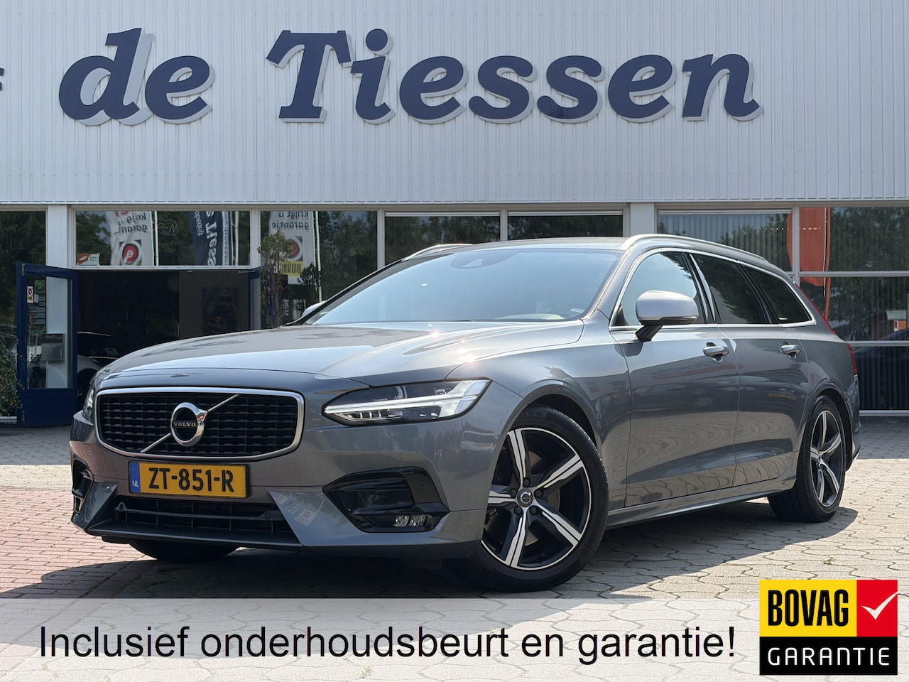 Volvo V90 - 2.0 T4 R-Design Business Sport Sportst, Leer, Tr.h, Harman/Kardon, etc. Rijklaar met beurt - AutoWereld.nl
